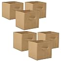 Kuber Industries (Pack of 6) Foldable Storage Box | Multipurpose Storage Organizer For Clothes | Plain Wardrobe Organizer for Book, Stationary &amp; Toys | 11 Inch | Royal Blue