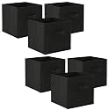 Kuber Industries (Pack of 6) Foldable Storage Box | Multipurpose Storage Organizer For Clothes | Plain Wardrobe Organizer for Book, Stationary &amp; Toys | 11 Inch | Royal Blue