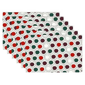 kuber industries pvc refrigerator shelf liner pack of 6  washable flower print  blue