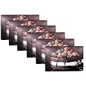 Kuber Industries Pack of 6 Fridge Shelf Mat | Mats for Fridge Shelves | Washable Refrigerator Mat | Cake Print Fridge Sheet | Brown