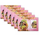 Kuber Industries Pack of 6 Fridge Shelf Mat | Mats for Fridge Shelves | Washable Refrigerator Mat | Fruit Basket Print Fridge Sheet | Pink