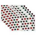 Kuber Industries PVC Refrigerator Shelf Liner, Pack of 6 | Washable Flower Print | Blue