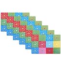 Kuber Industries PVC Refrigerator Shelf Liner, Pack of 6 | Washable Check Flower Print | Multicolour
