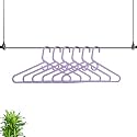 Kuber Industries Stainless Steel Scarf Hanger|Space Saving Steel Closet Organizer|Handmade 28 Rings Holder for Belts|Ties &amp; Classical Lifestyle (Multicolor)