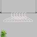 Kuber Industries Stainless Steel Scarf Hanger|Space Saving Steel Closet Organizer|Handmade 28 Rings Holder for Belts|Ties &amp; Classical Lifestyle (Multicolor)