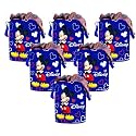 Kuber Industries Disney Print Waterproof Canvas Laundry Bag|Toy Storage| Laundry Basket Organizer With Handles, 45 L (Black), 37 Cm