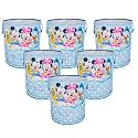 Kuber Industries Laundry Basket (45 LTR) Foldable Non-Woven Basket | Round Cloth Laundry Bag | Washing Storage Basket | Disney Team | Sky Blue