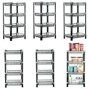 kuber industries pack of 3 multipurpose kitchen organizerstorage rack  3-layer onion stand for kitchen  vessels amp vegetable organiser  maroon