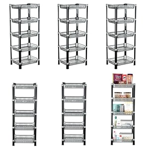kuber industries pack of 3 multipurpose kitchen organizerstorage rack  3-layer onion stand for kitchen  vessels amp vegetable organiser  maroon
