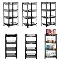 Kuber Industries Pack of 3 Multipurpose Kitchen Organizer/Storage Rack | 3-Layer Onion Stand for Kitchen | Vessels &amp; Vegetable Organiser | Maroon