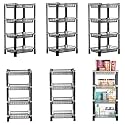 Kuber Industries Pack of 3 Multipurpose Kitchen Organizer/Storage Rack | 3-Layer Onion Stand for Kitchen | Vessels &amp; Vegetable Organiser | Maroon