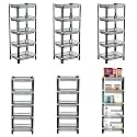 Kuber Industries Pack of 3 Multipurpose Kitchen Organizer/Storage Rack | 3-Layer Onion Stand for Kitchen | Vessels &amp; Vegetable Organiser | Maroon