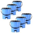 Kuber Industries Pedal Dustbins (7 LTR) Dustbin with Lid | Garbage Bin with Handle | Dustbin for Kitchen, Bathroom, office | Wet &amp; Dry Pedal Waste Bin | Trash Can | Green