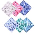 Kuber Industries (Pack of 6) Roti Cover | Roti Rumal For Home &amp; Travel | Roti Wrapping Cloth | Kitchen Roti Cloth | Chapati Cover For Casserole | Printed | Assorted