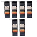 Kuber Industries Shoe Stoarge Rack | 4 Shelf Closet Hanging Organizer | Foldable Wardrobe Storage For Cloth, Toys | Dress Shelf For Clothes with Velcro | Plain | Black