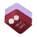 Kuber Industries Pack of 6 Soft Microfiber Dish Drying Mat for Kitchen | 38x50 Machine Washable &amp; Quick Drying Water Absorbing Mat for Kitchen Dishes, Utensils &amp; Crockery | Maroon &amp; Purple