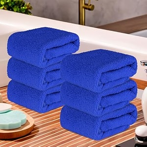 kuber industries pack of 12 super absorbent amp reusable microfibre face towel for women  15x15 in  250 gsm kids soft amp easy to wash small towels for face and hand  zig zag green