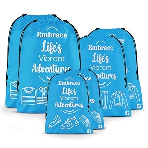 kuber industries pack of 3 travel organizer combo set  storage bags set  water-resistant organizer for shoe-garments-laundry-lingerie  cloth carrying bag  small-medium-large  gray