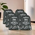 Kuber Industries Pack of 6 Travel Packing Bags | Travel Pouches | Parachute Travel Organizer | Organizer Bags for Travel-Hiking-Adventure | Waterproof Laundry Bag | Small | Grey