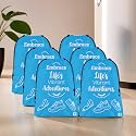 Kuber Industries Pack of 6 Travel Packing Bags | Travel Pouches | Parachute Travel Organizer | Organizer Bags for Travel-Hiking-Adventure | Waterproof Laundry Bag | Small | Sky Blue