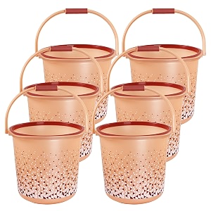 Kuber Industries Pack of 6 Water Bucket