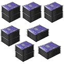 Kuber Industries Pack of 72 Saree Cover | Dress Packing Bags with Zip | Saree Pouches for Storage | Clothes Organizer for Wardrobe | Black