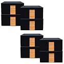 Kuber Industries Pack of 2 Clothes Storage Box | 66 Liter Foldable Steel Frame Clothes Organizer | Underbed Storage Bag | Storage Box For Wardrobe-Saree-Shirts And Blankets | Grey &amp; Black