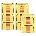 Kuber Industries Pack of 8 Clothes Storage Box | 24 Liter Waterproof Storage Box for Saree-Shirts &amp; Blankets | Underbed Storage Bag | Foldable Parachute Steel Frame Wardrobe Organizer | Yellow