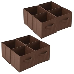 kuber industries pack of 6 foldable storage box  multipurpose storage organizer for clothes  plain wardrobe organizer for book stationary amp toys  11 inch  royal blue