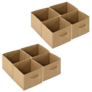 kuber industries pack of 6 foldable storage box  multipurpose storage organizer for clothes  plain wardrobe organizer for book stationary amp toys  11 inch  royal blue