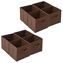 Kuber Industries (Pack of 6) Foldable Storage Box | Multipurpose Storage Organizer For Clothes | Plain Wardrobe Organizer for Book, Stationary &amp; Toys | 11 Inch | Royal Blue