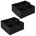 Kuber Industries (Pack of 6) Foldable Storage Box | Multipurpose Storage Organizer For Clothes | Plain Wardrobe Organizer for Book, Stationary &amp; Toys | 11 Inch | Royal Blue