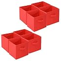 Kuber Industries (Pack of 6) Foldable Storage Box | Multipurpose Storage Organizer For Clothes | Plain Wardrobe Organizer for Book, Stationary &amp; Toys | 11 Inch | Royal Blue