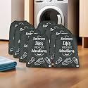 Kuber Industries Pack of 8 Travel Packing Bags | Travel Pouches | Parachute Travel Organizer | Storage Organizer Bags for Travel-Hiking-Adventure | Waterproof Laundry Bag | Small | Grey