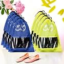 Kuber Industries Pack of 8 Travel Shoe Organizer | Storage Bags | Travel Carrying Bag | Storage Organizers Set | Shoe Cover with Transparent Window | Shoe Dori Cover | Yellow &amp; Royal Blue