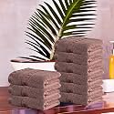 Kuber Industries (Pack of 3) Cotton Face Towel | 14x21 Inch | Workout Gym Napkins | Hand Towel For Men &amp; Woman | Quick-Drying Napkins For Travel Use | Check Border | Golden