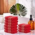 Kuber Industries (Pack of 3) Cotton Face Towel | 14x21 Inch | Workout Gym Napkins | Hand Towel For Men &amp; Woman | Quick-Drying Napkins For Travel Use | Check Border | Golden