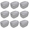 Kuber Industries (Pack of 3) Storage Basket | Small M 15 | Multipurposes Countertop Baskets | Basket For Storage, Kitchen, Stationary | Cabinets Storage Organizer | Brown