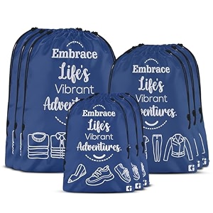 kuber industries pack of 3 travel organizer combo set  storage bags set  water-resistant organizer for shoe-garments-laundry-lingerie  cloth carrying bag  small-medium-large  gray