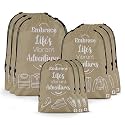 Kuber Industries Pack of 3 Travel Organizer Combo Set | Storage Bags Set | Water-Resistant Organizer for Shoe-Garments-Laundry-Lingerie | Cloth Carrying Bag | Small-Medium-Large | Gray