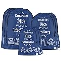 Kuber Industries Pack of 3 Travel Organizer Combo Set | Storage Bags Set | Water-Resistant Organizer for Shoe-Garments-Laundry-Lingerie | Cloth Carrying Bag | Small-Medium-Large | Gray