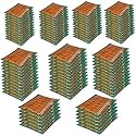 Kuber Industries Pack of 24 Saree Cover | Dress Packing Bags with Zip | Saree Pouches for Storage | Clothes Organizer for Wardrobe | Green