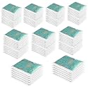 Kuber Industries Pack of 48 Saree Cover | Dress Packing Bags with Zip | Saree Pouches for Storage | Clothes Organizer for Wardrobe | White