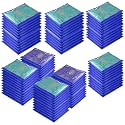 Kuber Industries Non-Woven Pack of 24 Saree Cover|Dress Packing Bags with Zip|Saree Pouches for Storage|Clothes Organizer for Wardrobe|Blue, 360 x 10 mm
