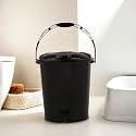 Kuber Industries Dustbin | Open Dustbin | Plastic Garbage Dustbin | Dustbin For Kitchen | Dustbin For Bathroom | Office Dustbin | Plain Sada Dustbin | 7 LTR | 066 | Pack of 2 | Multi