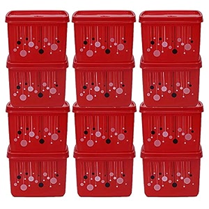 kuber industries plastic 2 pieces multipurpose storage container set 1000 ml green - ctktc23271