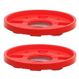kuber industries plastic cylinder trolley with wheelsgas trolleylpg cylinder stand red ctktc30611