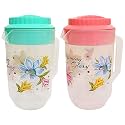 Kuber Industries Plastic 2 Pieces Drinking Water Jug 2400 ML (Pink and Blue) -CTLTC12531,Multicolor,Standard