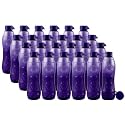 Kuber Industries Plastic 24 Pieces Fridge Water Bottle with Lid (1000ml, Purple) - CTLTC44579