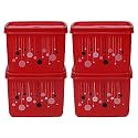 Kuber Industries Plastic 2 Pieces Multipurpose Storage Container Set 1000 ML (Green) - CTKTC23271